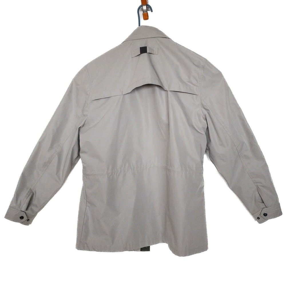 Rainforest Field Jacket Mens L Tan Full Zip Snap Utility Polyester Coat - Picture 4 of 16
